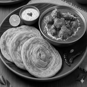 2pc Parotta+ 2pc Chicken Curry