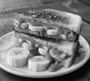 Peanut butter banana sandwich