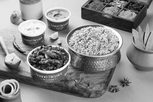 Donne Veg Biryani With Babycorn Pudina Dry
