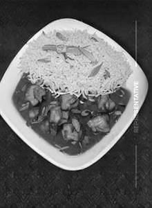 Chicken manchurian fried rice  