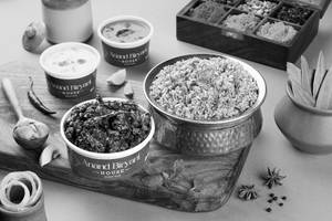 Donne Veg Biryani With Mushroom Pepper Dry