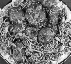Chicken manchurian noodle