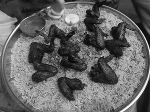 Fried chicken mandi