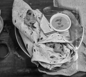 Butter chicken wrap