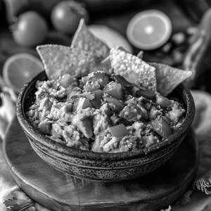 Guacamole Barra En Molcajate