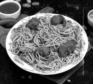 Veg Manchurian Noodles