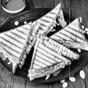Corn Cheese Grilled Sandwich