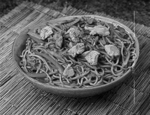 Chicken schezwan noodles