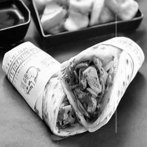 Double Chicken Single Egg Schezwan Roll