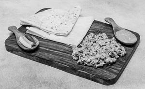 Rumali Tandoori Chicken Shawarma On Plate