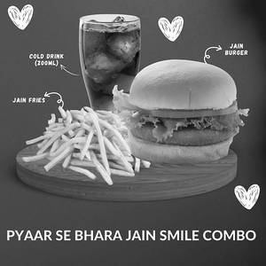 Smile Jain Combo (jain Burger + Jain Fries + Colddrink 200ml)