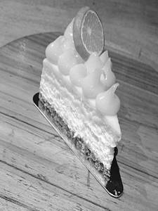 Lemon Bake Cheese Cake Slice