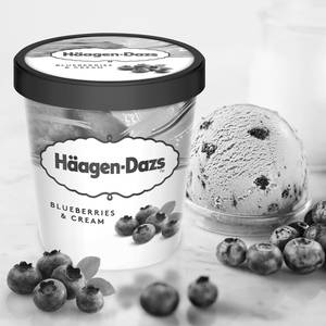 Blueberries and Cream Ice Cream Pint (450 grams)