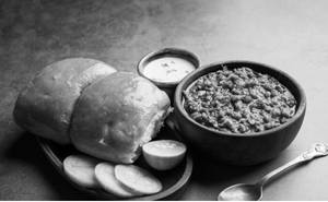 Mutton Keema With 2 Pav