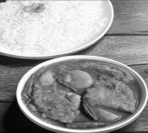 Rice + Omlet Curry