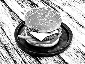 Chicken Schezwan Cheese Burger