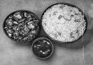 Veg Manchurian Fried Rice