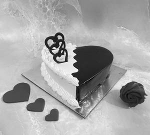 Valentine Chocolate Heart Shape Cake