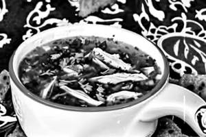 Chicken Burnt Garlic Soup