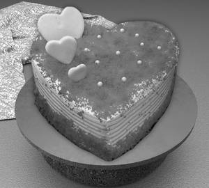 Heart Shape Red Velvet Cake 500G