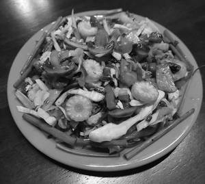 Mushroom Chilli Babycorn Salad