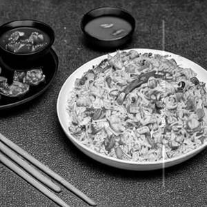 Egg Chilli Baby Corn Fried Rice