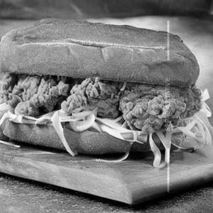 Fried Chicken Porotta Sandwich