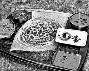 Ragi Onion Dosa