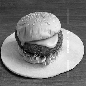 Cheese Burst Fried Chicken Burger