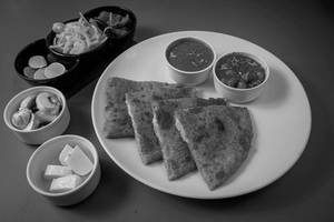 Cheese With Mushroom Paratha