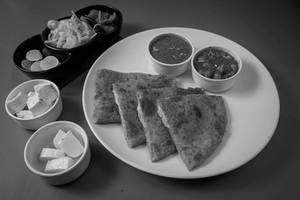 Paneer With Cheese Paratha