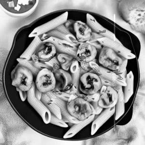 Paneer Mushroom Mixed Penne Pasta