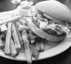 Veggie Burger With Fries