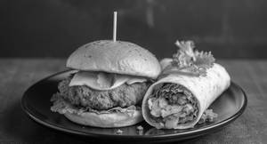 Chicken Zinger Burger With Crispy Chicken Twister Wrap