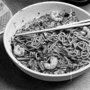 Prawns Mushroom Noodles
