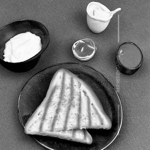 Jam Aloo Cheese Toast Sandwich