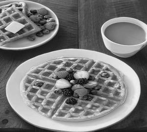 Dark & White Delight Mini Waffle