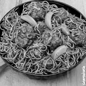 Veg Manchurian Noodles