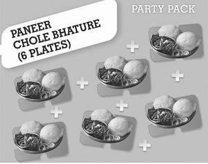 6 Plate Paneer Chole Bhature