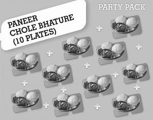 10 Plate Paneer Chole Bhature