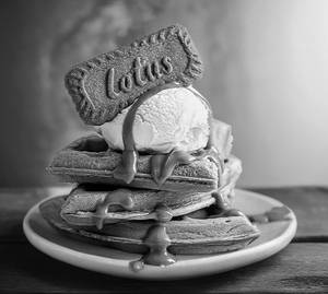 Biscoff Caramel Mini Waffle