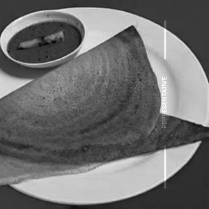 Dhaniya Mirchi Cheese Sada Dosa
