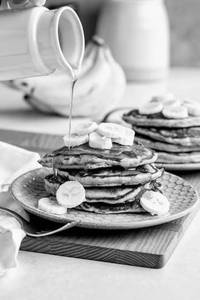 Honey Glazed Banana Pancake.