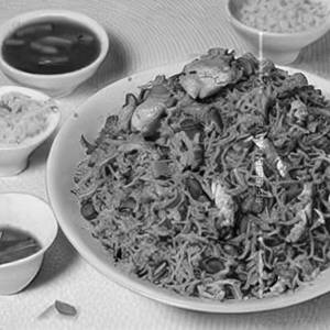 Steamed Rice (Singapore) - Mix (Chicken & Pork)