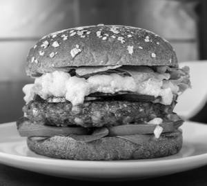 Veg coleslaw cheese burger