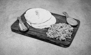 Spicy Chicken Shawarma On Plate