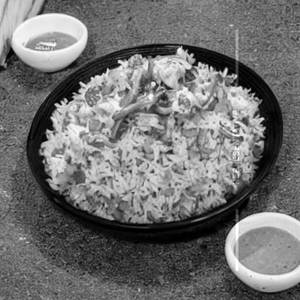 Chilly Garlic Rice - Chicken