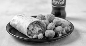 Crispy Chicken Twister Wrap With Popcorn Chicken (Regular) And Soft Drink (1 Piece)