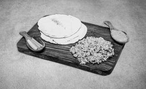 Mexican Chicken Shawarma On Plate