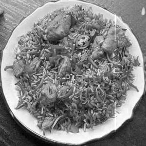 Ginger Capsicum Rice - Chicken